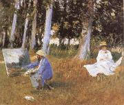 John Singer Sargent Claude Monet Painting at the Edge of a wood oil on canvas